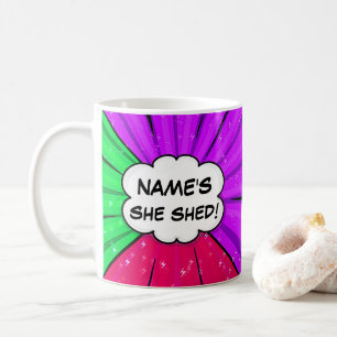 Ändern des Comic-Stils für alle Texthinzufügen Kaffeetasse