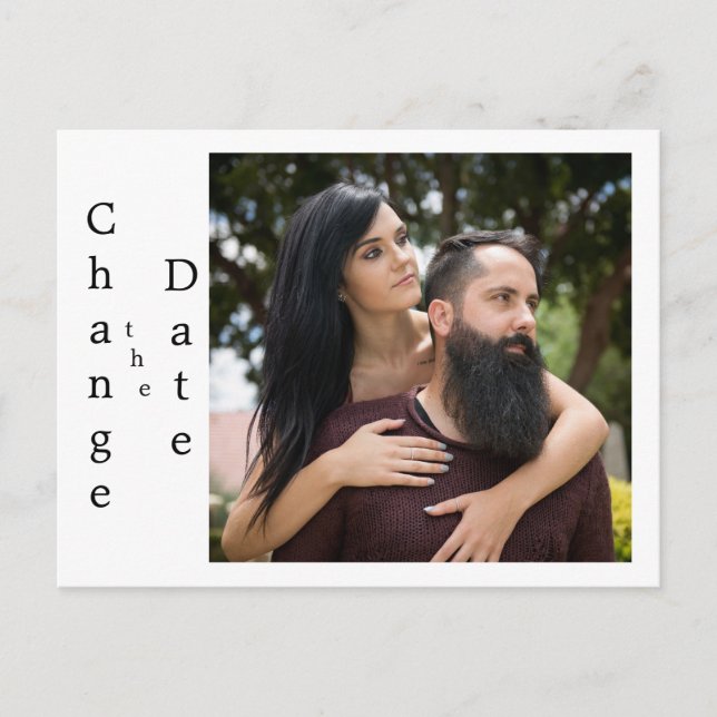 Ändern des Datums Hinzufügen eines eigenen Bilds Postkarte (Vorderseite)