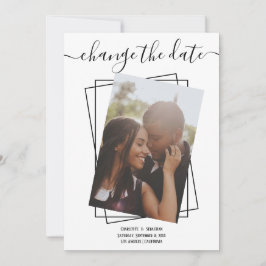 Ändern des Datums, in dem das Foto Hochzeitskarte  Save The Date