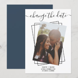 Ändern des Datums, in dem das Foto Hochzeitskarte  Save The Date