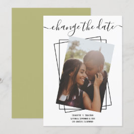 Ändern des Datums, in dem das Foto Hochzeitskarte  Save The Date