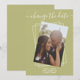 Ändern des Datums, in dem das Foto Hochzeitskarte  Save The Date