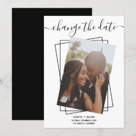 Ändern des Datums, in dem das Foto Hochzeitskarte  Save The Date