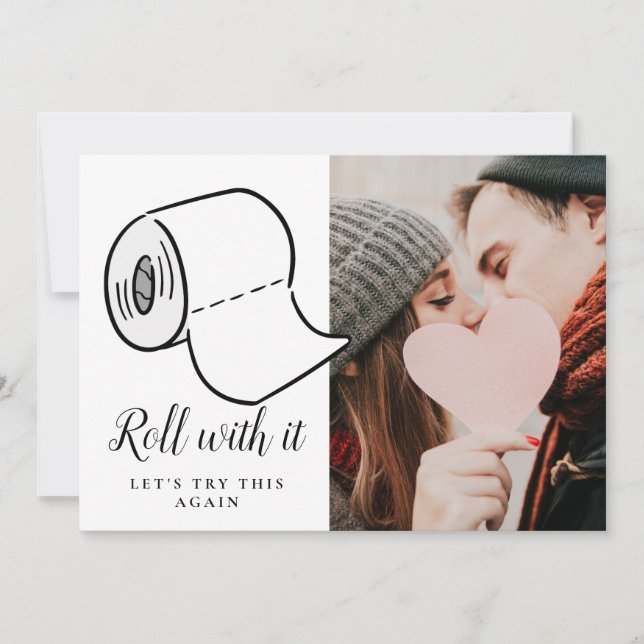 Ändern des Foto-Hochzeitstages Einladung (Vorderseite)