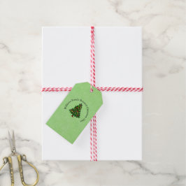 Ändern des Namens Text passt Weihnachtsbaum Geschenkanhänger