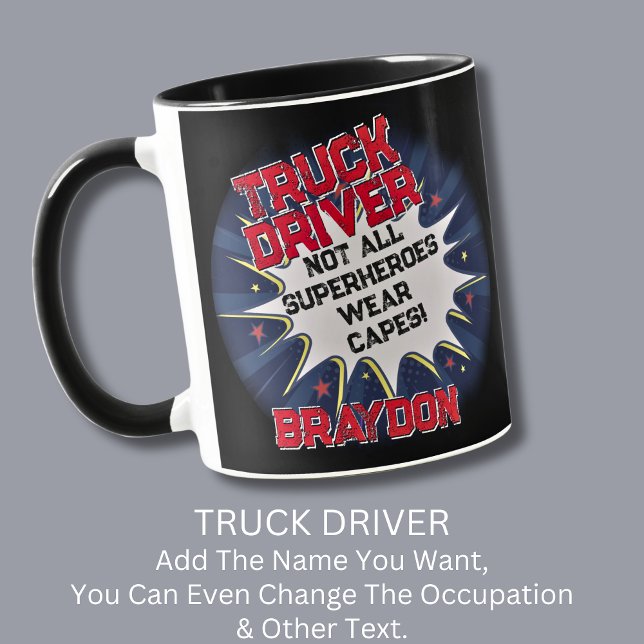 Ändern des Namenstextes, TRUCK-TREIBER nicht alle  Tasse (Von Creator hochgeladen)