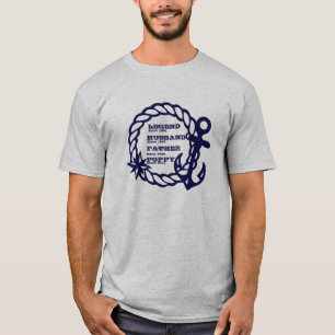 Ändern eines Namensdatums Legende Vater Poppy Sail T-Shirt