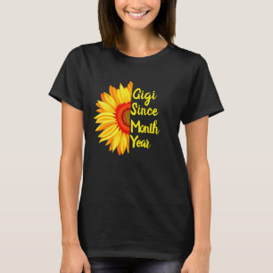 Ändern Sie alle Text Gigi seit dem Monat Jahr Sonn T-Shirt