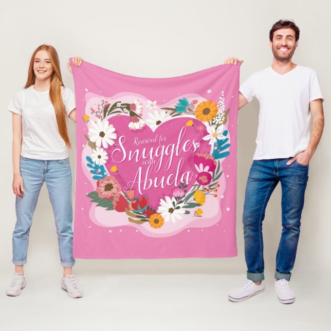 Ändern Sie ALLE Text Name reserviert Snuggles Abue Fleecedecke (Beispiel)