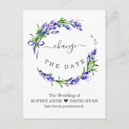 Ändern Sie das Datum, an dem die Blumenhochzeit ve Postkarte
