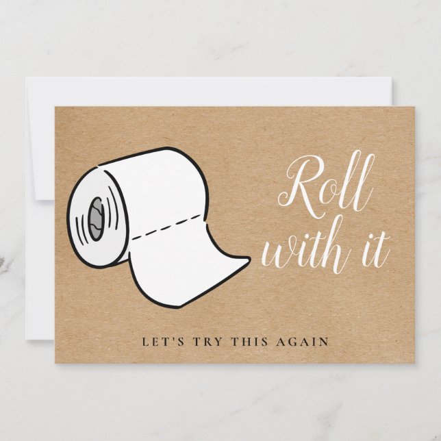 Ändern Sie das Datum, an dem die Rustikal abgesagt Save The Date (Vorderseite)