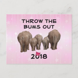 Ändern Sie das Datum auf 2020 Pink Hat werfen Sie  Postkarte