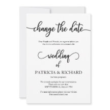 Ändern Sie das Datum der verspäteten Hochzeit