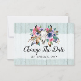 Ändern Sie das Datum Rustic Boho Neugeplünderte Ho Save The Date