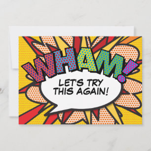 Ändern Sie das Datum "Zurückgestellt Comic Buch Mo Save The Date