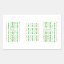 Ändern Sie das Gesicht der Depression Rechteckiger Aufkleber