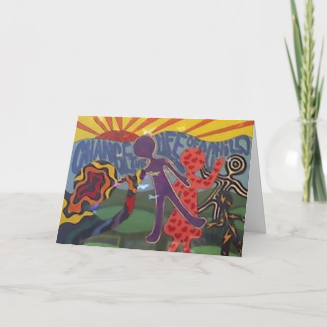 Ändern Sie das Leben eines Kindes Karte (Vorderseite)