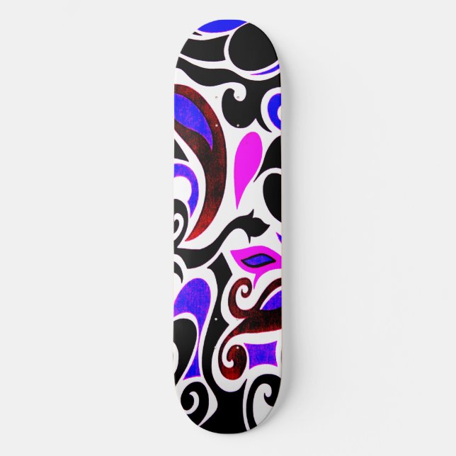 Ändern Sie den Farbrückwärtsgang. Skateboard (Vorderseite)