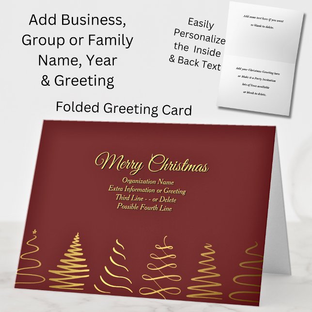 Ändern Sie den gesamten Text, Organisation Weihnac Karte (Von Creator hochgeladen)