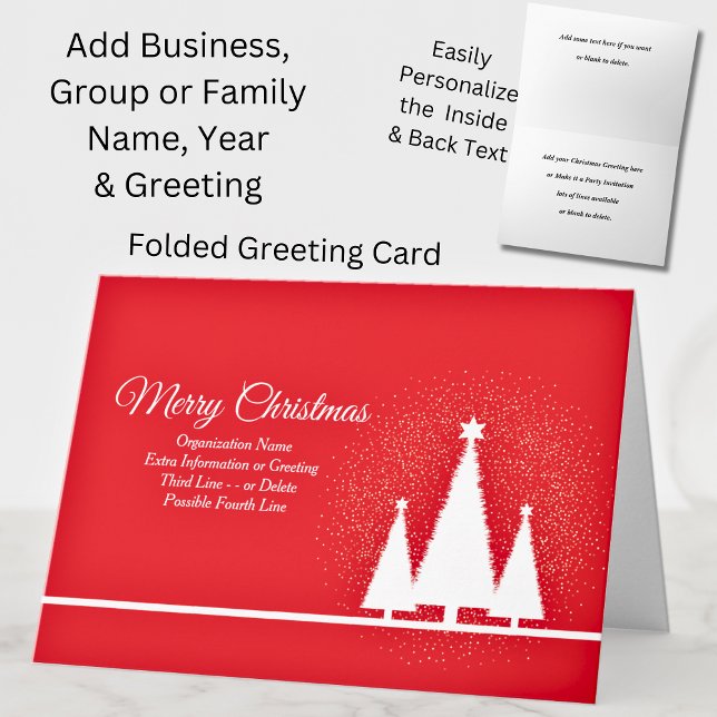 Ändern Sie den gesamten Text, Organisation Weihnac Karte (Von Creator hochgeladen)