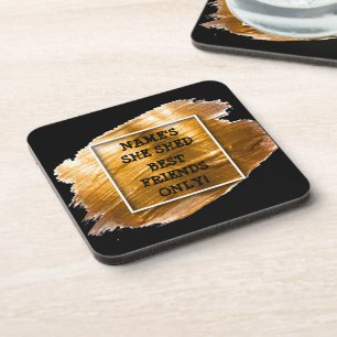 Ändern Sie den Namen, den sie geschüttelt hat, dur Getränkeuntersetzer