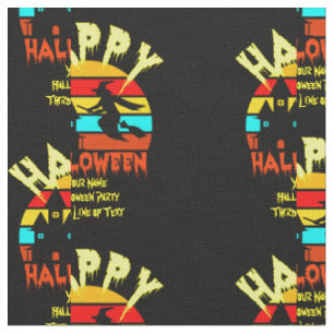 Ändern Sie den Namen eines TextHalloween-Sunsets Stoff