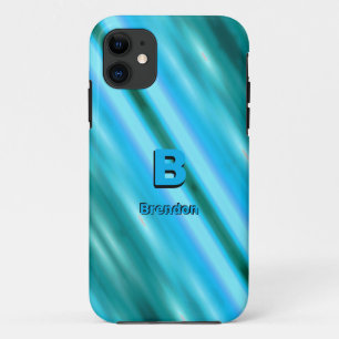 Ändern Sie die anfänglichen blauen Diagonalstreife Case-Mate iPhone Hülle