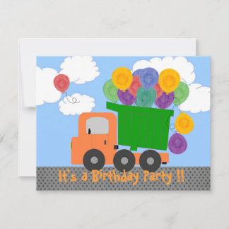 Ändern Sie die Einladung zum Geburtstag (orangefar