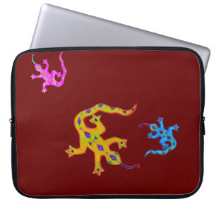 Ändern Sie die Farbe Geckos Laptopschutzhülle