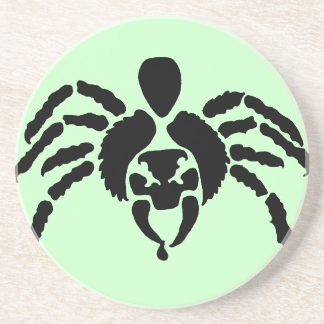Ändern Sie die Farbe Spider Getränkeuntersetzer (Vorne)