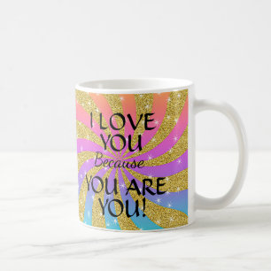 Ändern Sie die Textevalente in Ihrer Liebe, weil S Kaffeetasse