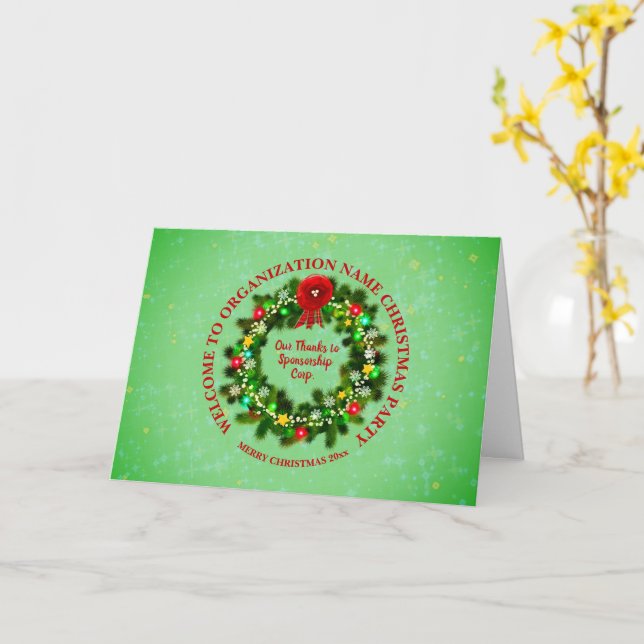 Ändern Sie die Weihnachtskarte für die gesamte Tex Karte (Gelbe Blume)