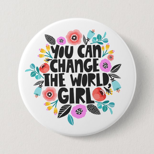 Ändern Sie die World Girl-Taste Button (Vorderseite)