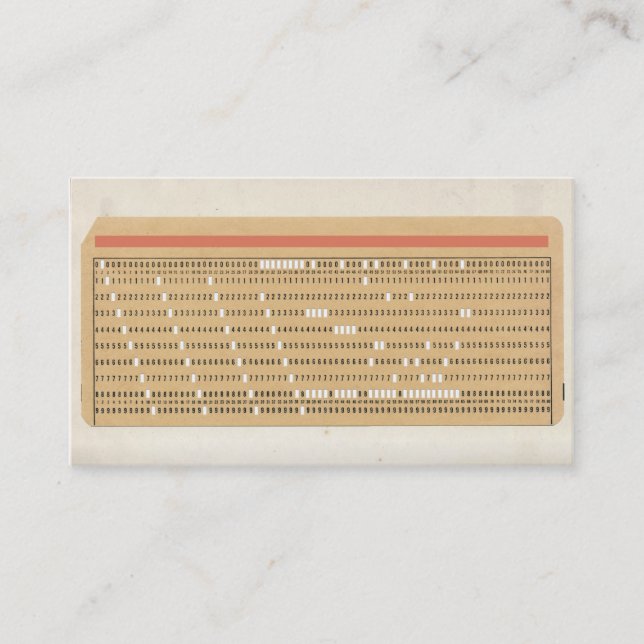 Ändern Sie diese Vintage Computerkarte. Visitenkarte (Vorderseite)