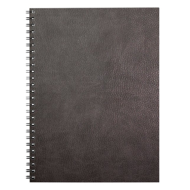 Ändern Sie diesen dunklen Lederhintergrund Notizblock (Vorderseite)
