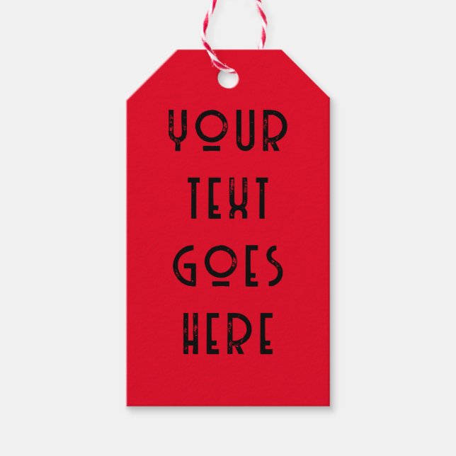 ändern Sie hier Ihren Text Personal Art Deko Geschenkanhänger (Vorderseite)