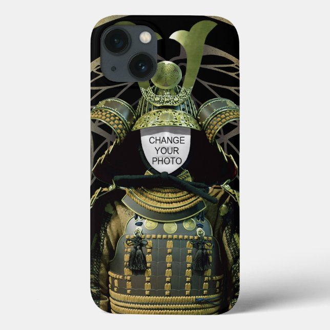 Ändern Sie Ihr Foto, Samurai Helmet Case-Mate iPhone Hülle (Rückseite)
