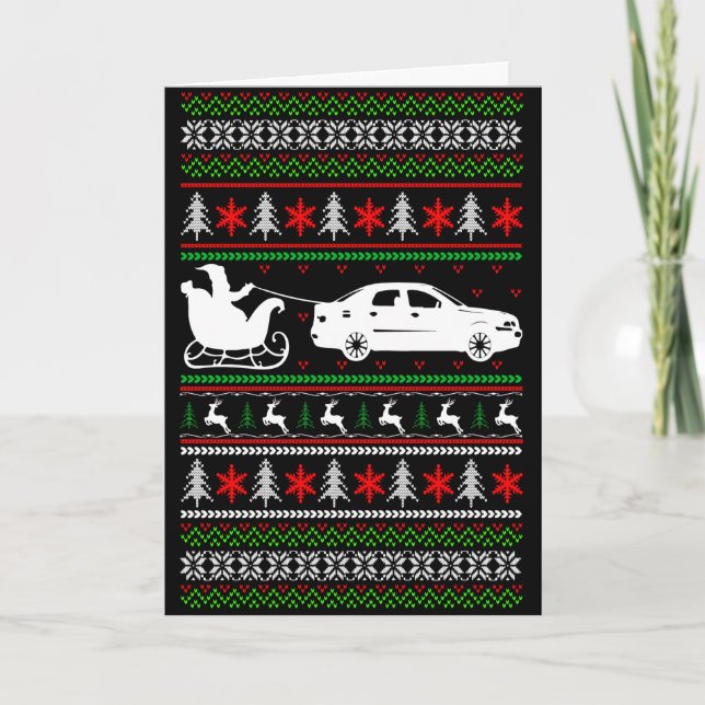 Ändern Sie im Text Santa mit Weihnachten des Autos (Vorderseite)