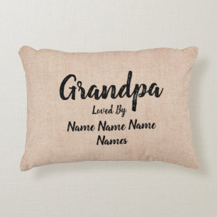 Ändern Sie Namen hinzufügen Grandpa wird von Dekokissen