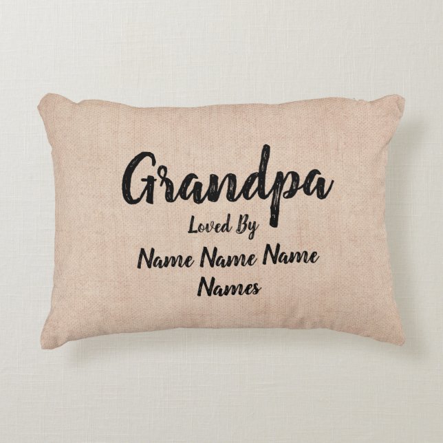 Ändern Sie Namen hinzufügen Grandpa wird von Dekokissen (Vorderseite)