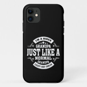 Ändern Sie Opa Name und etwas Text Biker Großvater Case-Mate iPhone Hülle