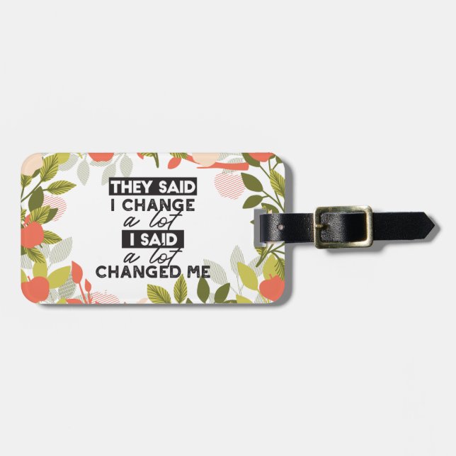 Ändern von Quotes mit dem Muster der Apfelfrucht-S Gepäckanhänger (Vorderseite horizontal)