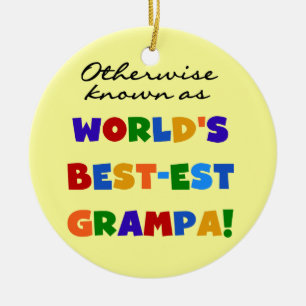 Andernfalls als beste Grampa-Hemden bezeichnet Keramikornament