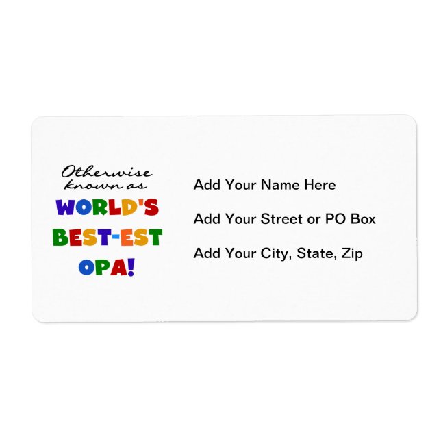 Andernfalls als beste Opa-T - Shirt und -Geschenke (Vorne)