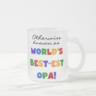 Andernfalls als beste Opa-T - Shirt und -Geschenke Mattglastasse