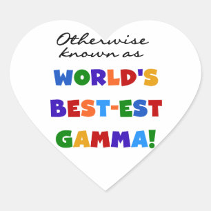Andernfalls als die besten Gamma-Geschenke bezeich Herz-Aufkleber
