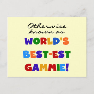 Andernfalls als die besten Gammie-Tshirts bezeichn Postkarte