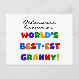 Andernfalls als die besten Granny-Geschenke bezeic Postkarte