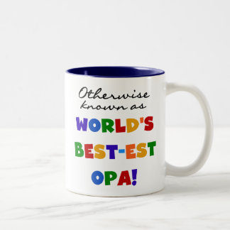 Andernfalls bekannt als beste Opa T - Shirts und Zweifarbige Tasse