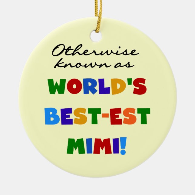 Andernfalls bekannt als Geschenke Gut-est Mimi Keramikornament (Vorne)
